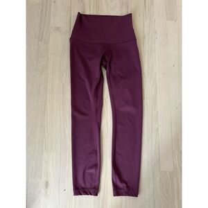 LULULEMON Red Maroon Align Nylon Blend Leggings Size 4 Small